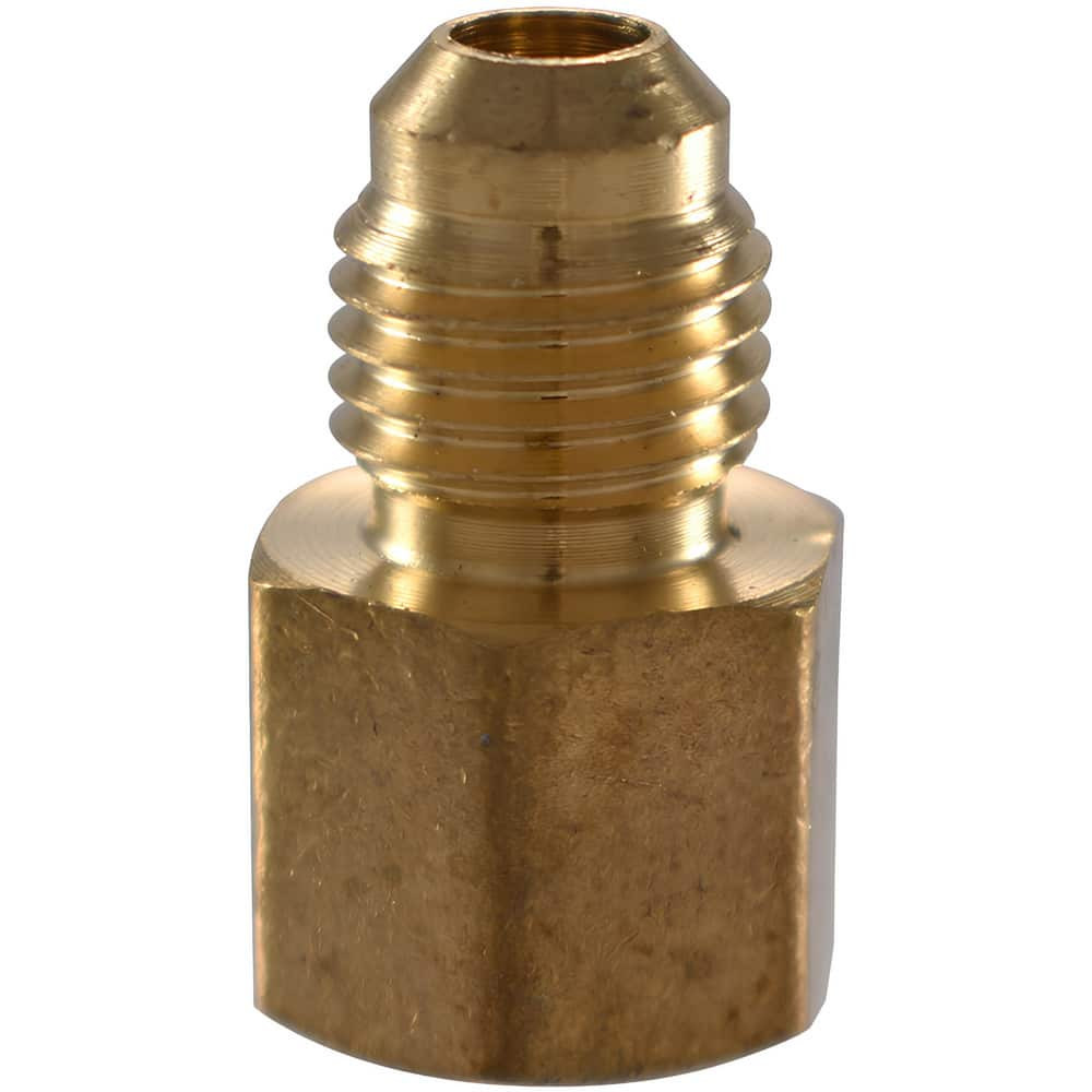 CerroBrass P-U3-10E Brass Flared Tube Connector: 5/8" Tube OD, 3/4 Thread, 45 ° Flared Angle