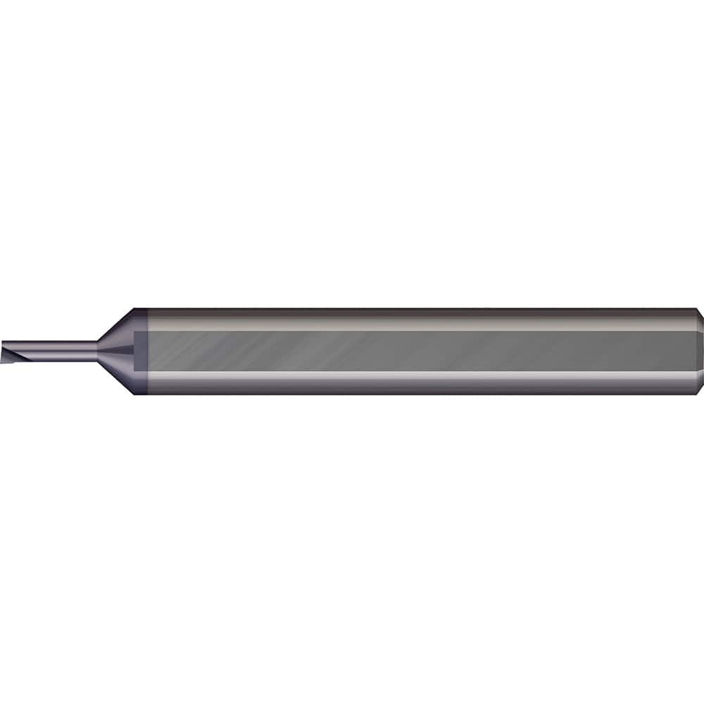 Micro 100 MBB-025100X Micro Boring Bar: 0.0225" Min Bore, 0.1" Max Depth, Right Hand Cut, Solid Carbide