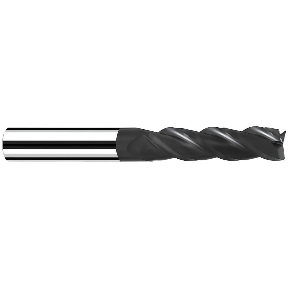 Fraisa B5645391 Corner Radius End Mill: 8 mm Dia, 40.00 mm LOC, 40 deg Helix, C Coated, Corner Radius End, Centercutting Series Base-X