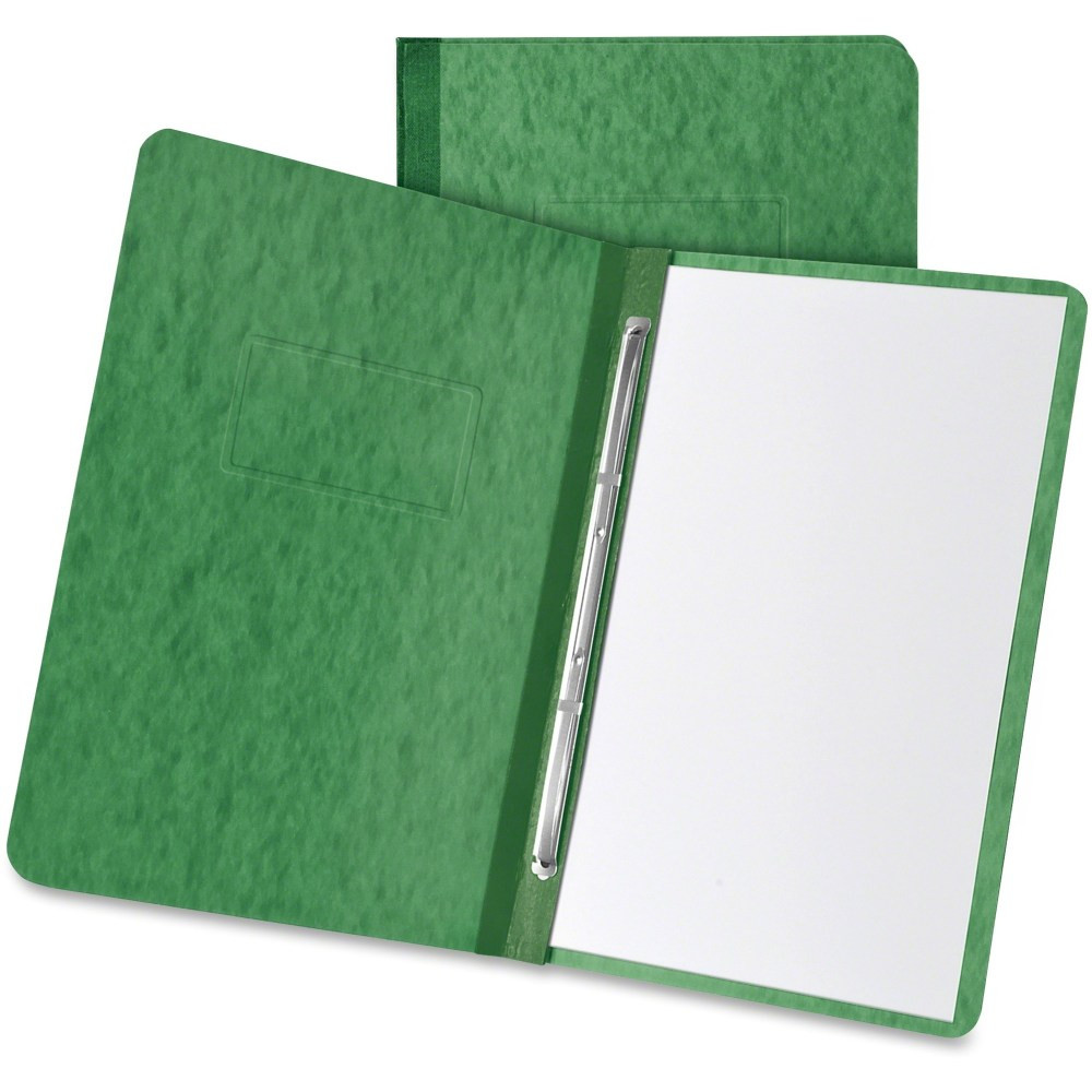 TOPS BRANDS TOPS 12917  Letter Recycled Report Cover - 3in Folder Capacity - 8 1/2in x 11in - 2 Fastener(s) - Pressboard - Dark Green - 65% Recycled - 1 Each