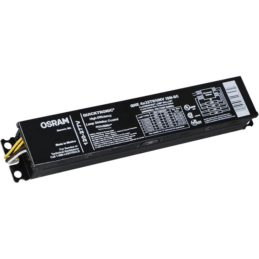 SYLVANIA 49857 Fluorescent Ballasts; Ballast Type: Electronic ; Lamp Wattage Range: 80 to 119 ; Lamp Type: T8 ; Lamp Starting Method: Instant Start ; Ballast Factor Range: Normal (0.75 to 0.99) ; Total Harmonic Distortion (%): 10