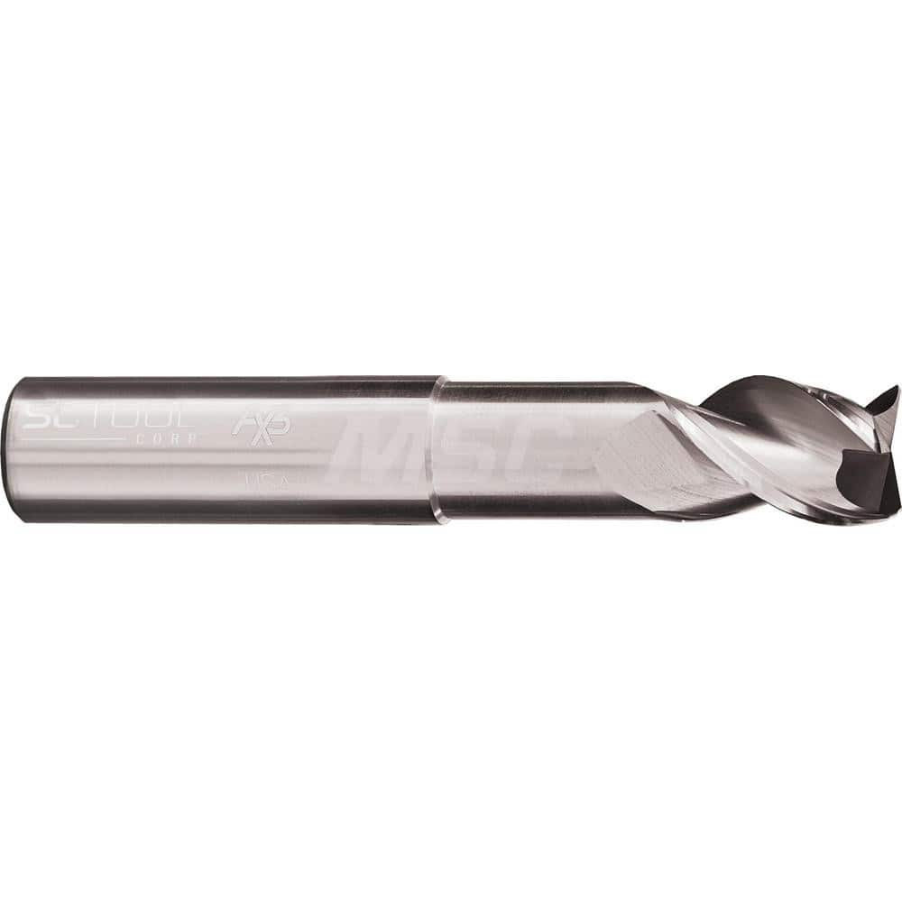 SC Tool 10658 Corner Radius End Mill: 1" Dia, 1-1/8" LOC, 0.19" Radius, 3 Flutes, Solid Carbide