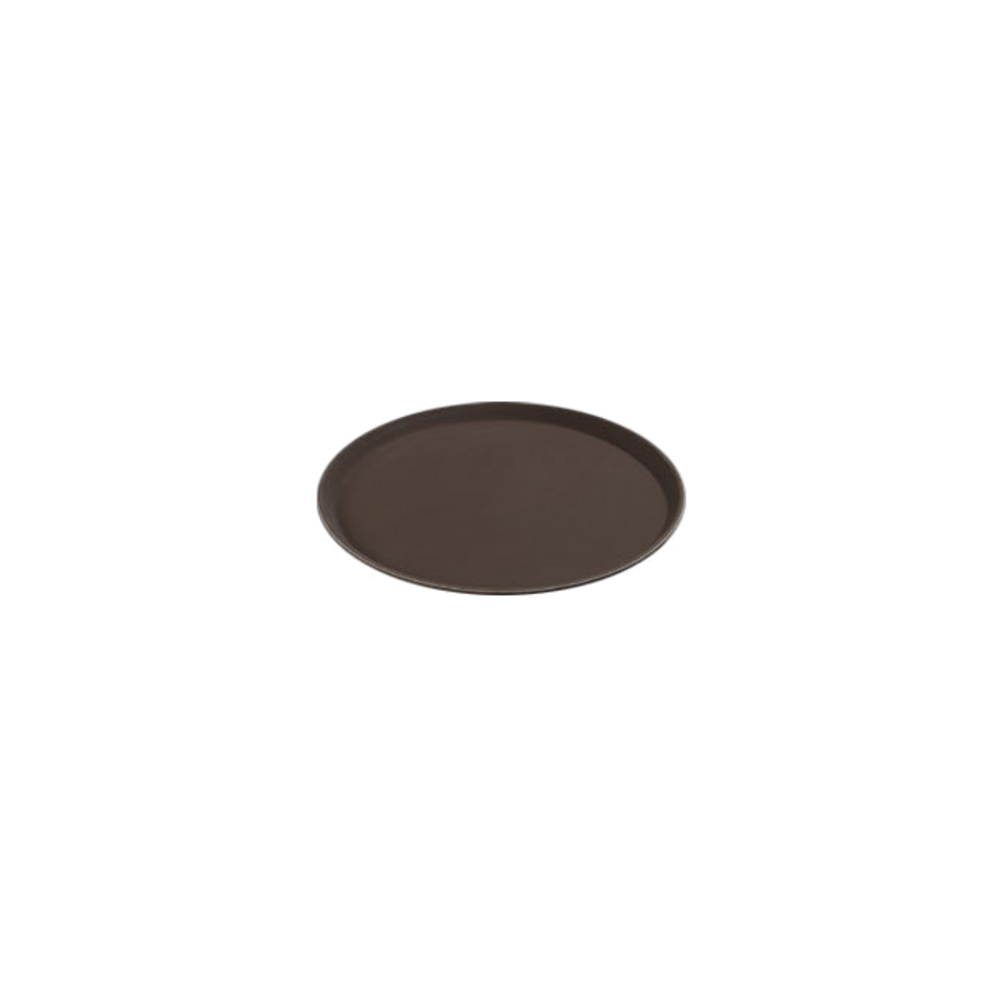 CARLISLE FOODSERVICE PRODUCTS, INC. 1100GL076 Carlisle GripLite Scratch-Resistant Round Serving Tray, 11in, Tan