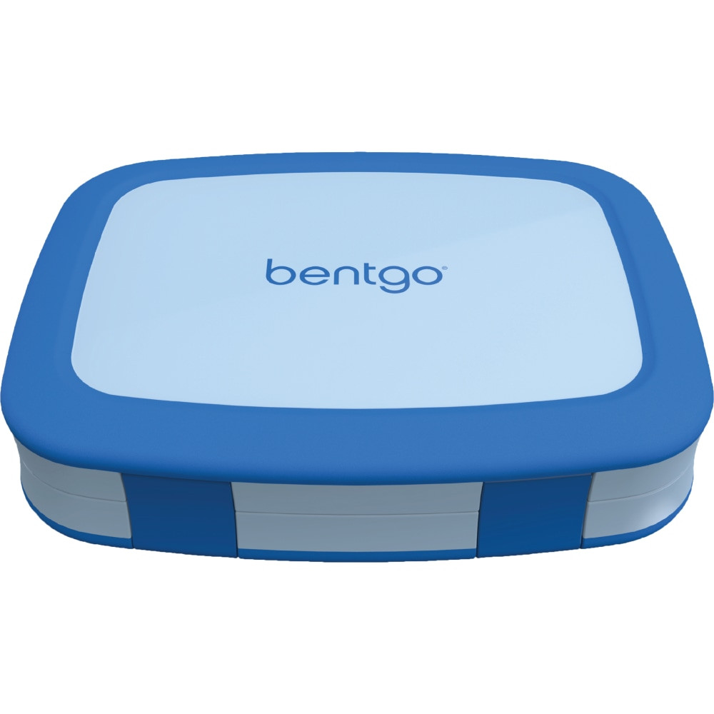 BEAR DOWN CONSULTING BGOKIDS-B Bentgo Kids Lunch Box, 2inH x 6-1/2inW x 8-1/2inD, Blue