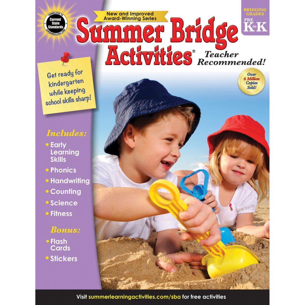 CARSON-DELLOSA PUBLISHING LLC CD-704695 Carson-Dellosa Summer Bridge Activities Workbook, Grades PreK-K