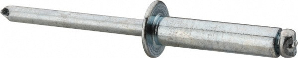 RivetKing. SBS610/P500 Open End Blind Rivet: Size 610, Dome Head, Steel Body, Steel Mandrel