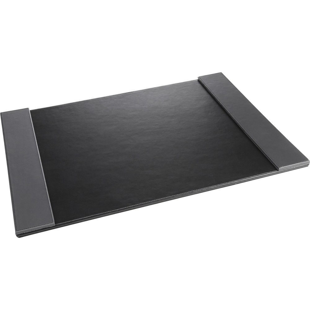 ARTISTIC OFFICE PRODUCTS 5240-BG Artistic Classic Desk Pad - Rectangular - 24in Width x 19in Depth - Felt Backing - Leather - Black, Gray