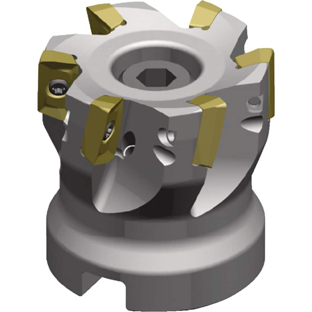 Widia 5416392 Indexable Square-Shoulder Face Mills; Minimum Cutting Diameter (Decimal Inch): 2.0000 ; Maximum Cutting Diameter (Decimal Inch): 2.0000 ; Maximum Depth of Cut (Decimal Inch): 0.4460 ; Arbor Hole Diameter (Decimal Inch): 0.7500