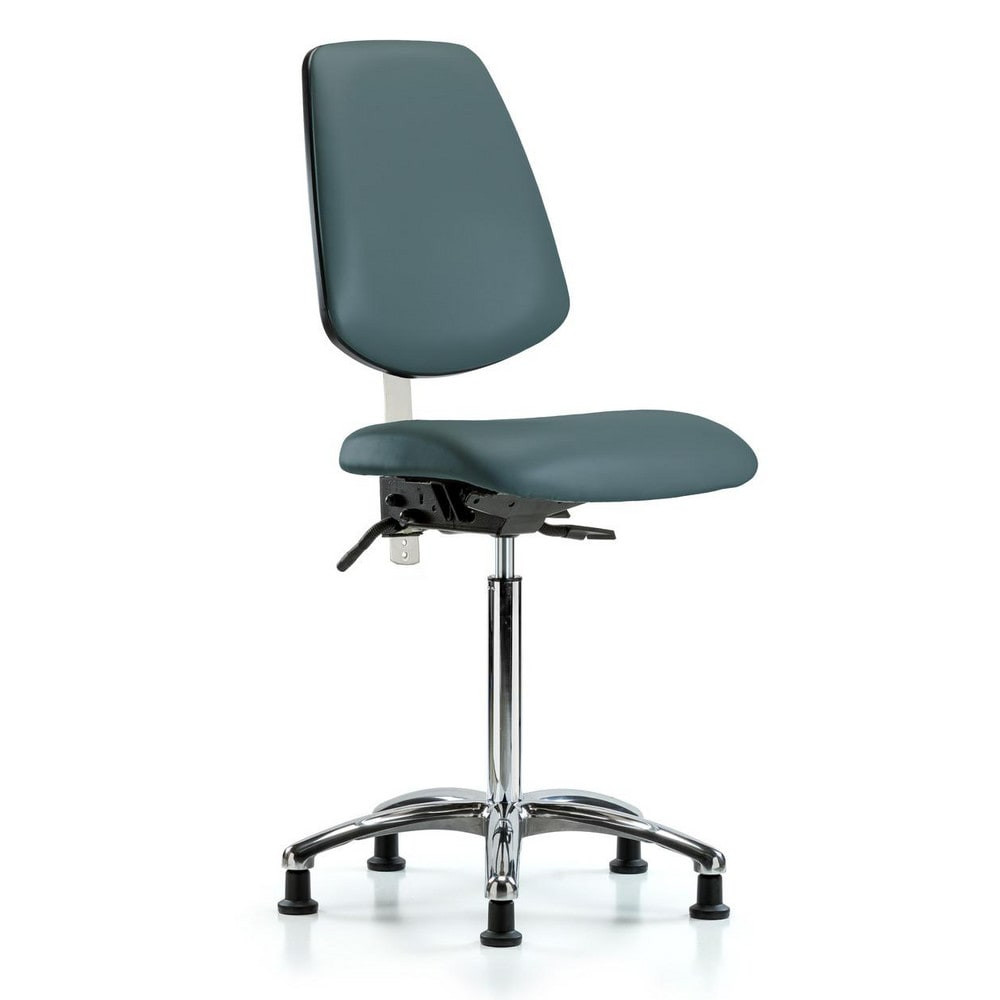 Blue Ridge Ergonomics MSC44325 Task Chair: Vinyl, Colonial Blue