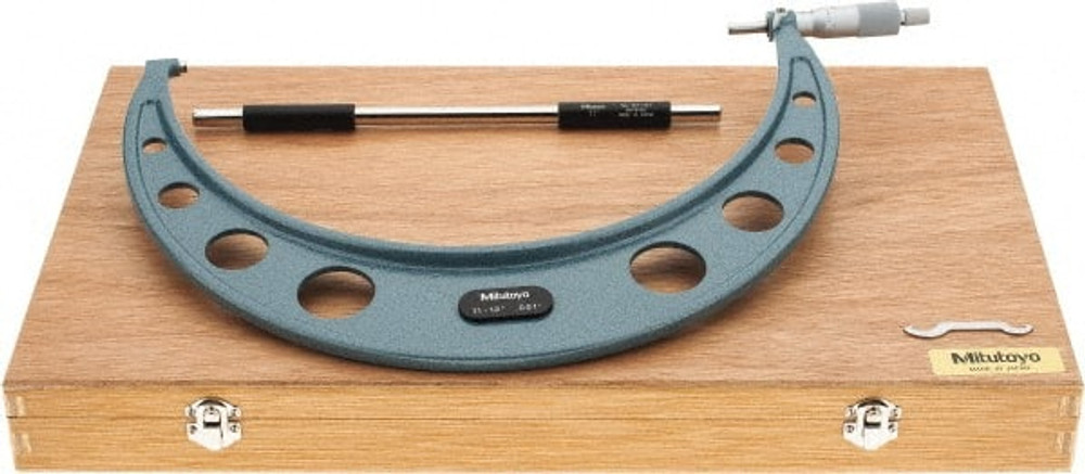 Mitutoyo 103-188 Mechanical Outside Micrometer: 12" Range, 0.001" Graduation