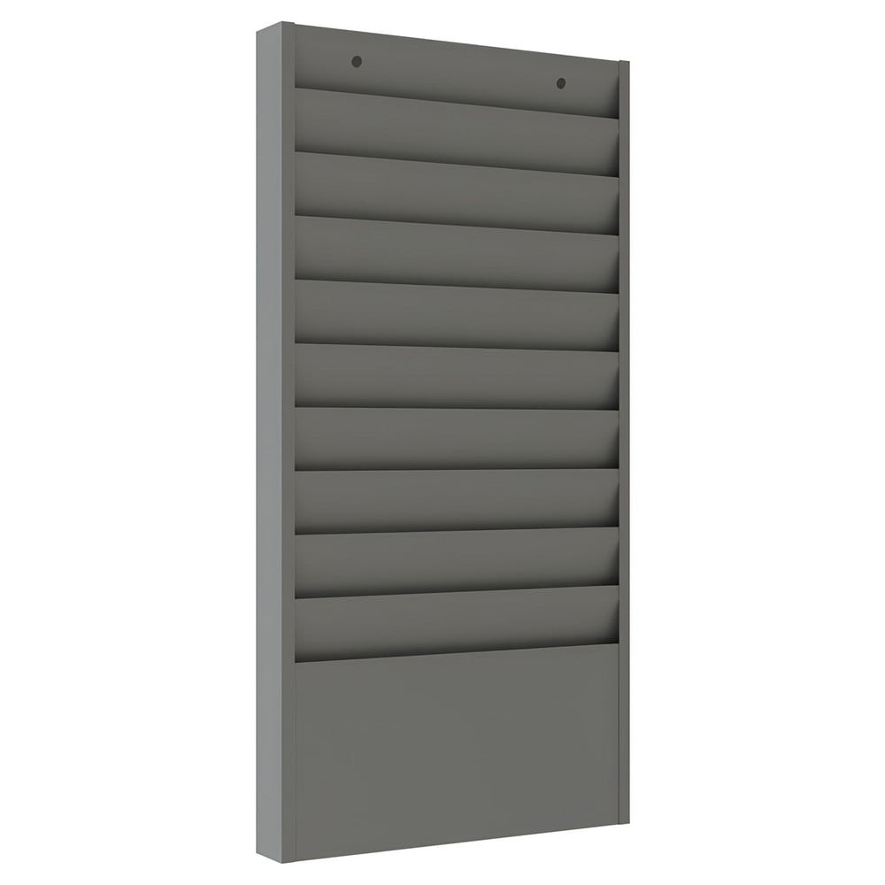 Durham 406-95 Compartment Storage Boxes & Bins; Type: Large Pocket Literature Rack ; Product Type: Literature Rack ; Overall Width (Inch): 13-1/4 ; Overall Width: 13 ; Overall Depth (Inch): 1-15/16 ; Overall Depth: 1.3125in