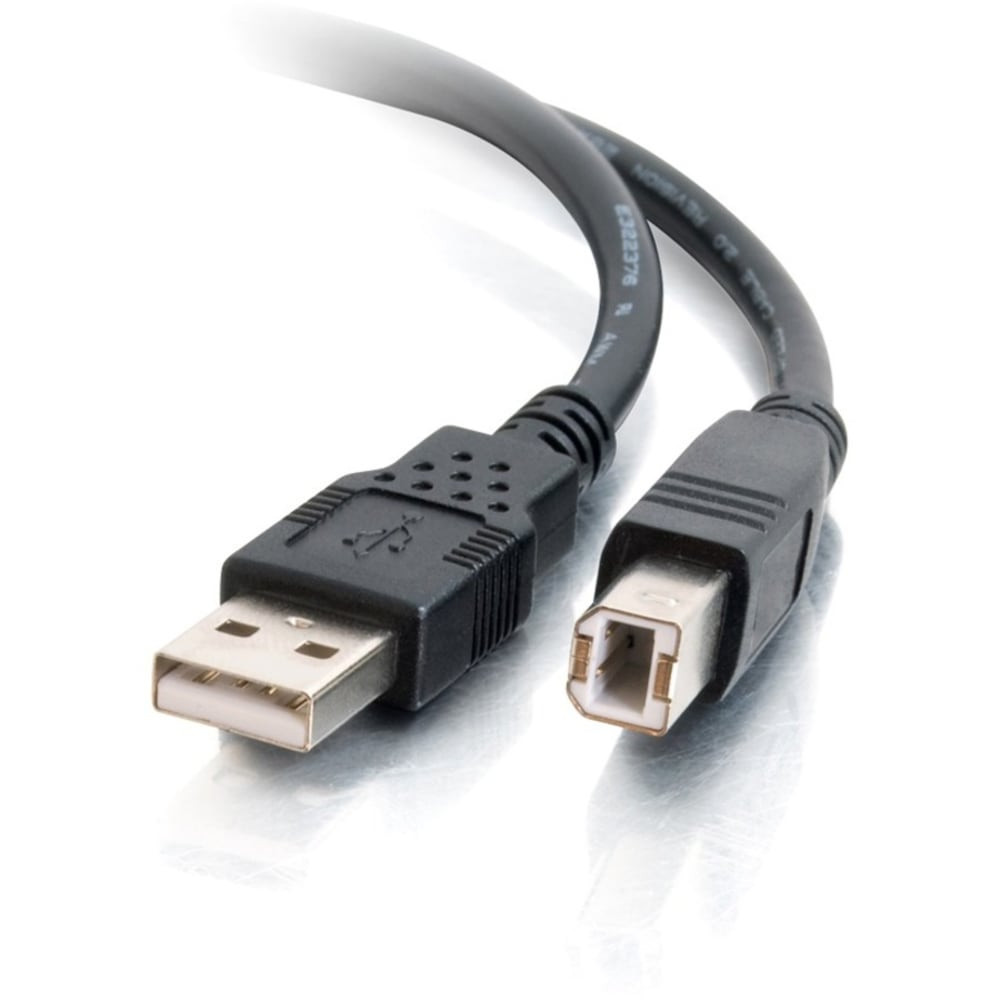 LASTAR INC. 28103 C2G 3m (9.8ft) USB 2.0 Cable - USB Cable - Type USB A to Type USB B - Black - Type A Male USB - Type B Male USB - 10ft - Black