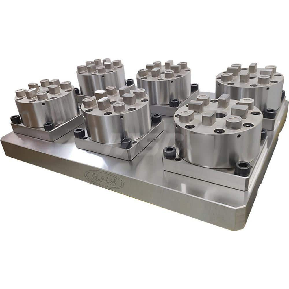 Rapid Holding Systems RHS-S6816.1 EDM Chucks; Chuck Size: 310mm x 410mm x 108.5mm ; System Compatibility: System 3R; Macro ; Actuation Type: Pneumatic ; Material: Stainless Steel ; CNC Base: Yes ; EDM Base: No