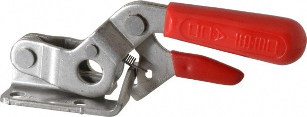 De-Sta-Co 341-RSS Pull-Action Latch Clamp: Horizontal, 2,000 lb, U-Hook, Flanged Base