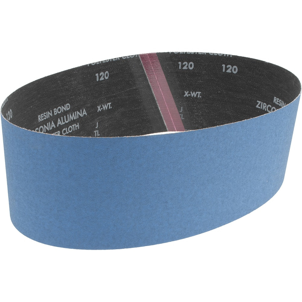 Norton 78072728821 Abrasive Belt: 4" Wide, 36" Long, 120 Grit, Zirconia Alumina