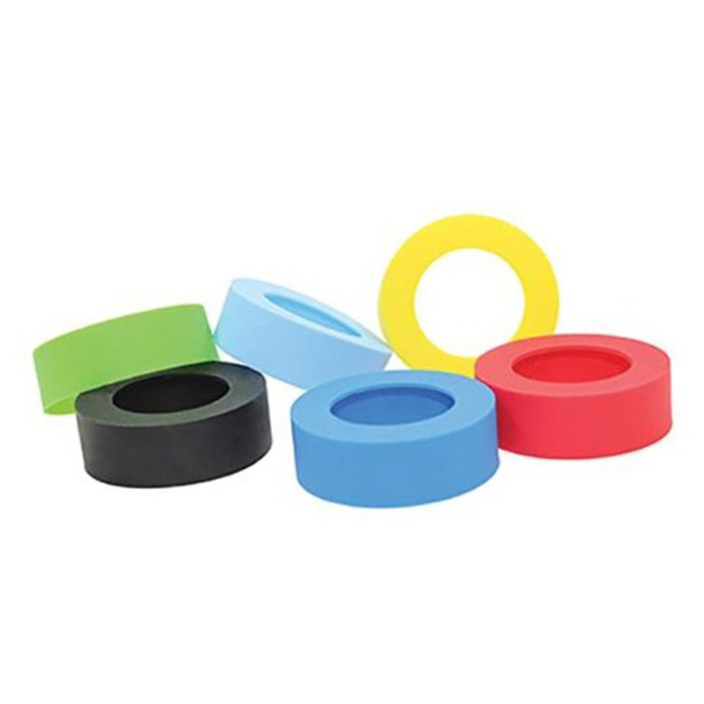 TABLECRAFT PRODUCTS, INC. Tablecraft SB63A  Silicone Bands, Assorted Colors, Set Of 12 Bands