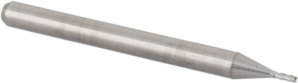 Accupro 12276812 Square End Mill: 0.035" Dia, 0.105" LOC, 4 Flutes, Solid Carbide