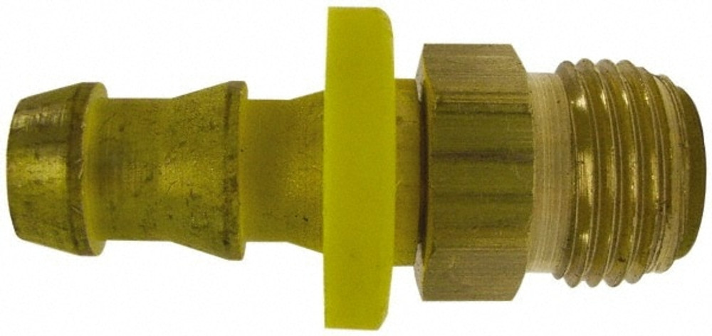 CerroBrass 305-44 Barbed Push-On Hose Male Connector: 7/16" UN, Brass