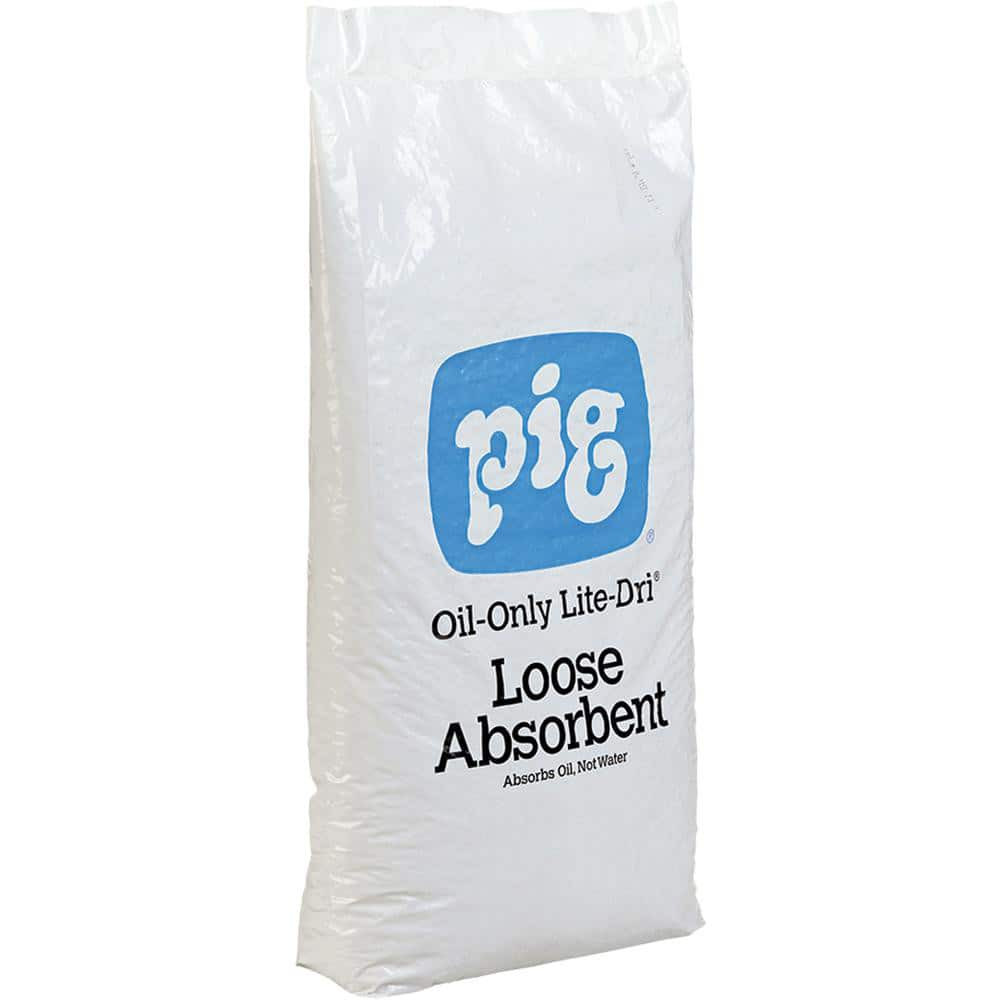 New Pig PLP415 Granular Sorbents/Absorbents; Product Type: Absorbent ; Application: Skimming ; Container Size: 10 Lb ; Container Type: Bag ; Total Package Absorption Capacity: 35gal ; Material: Hydrophobic Cellulose