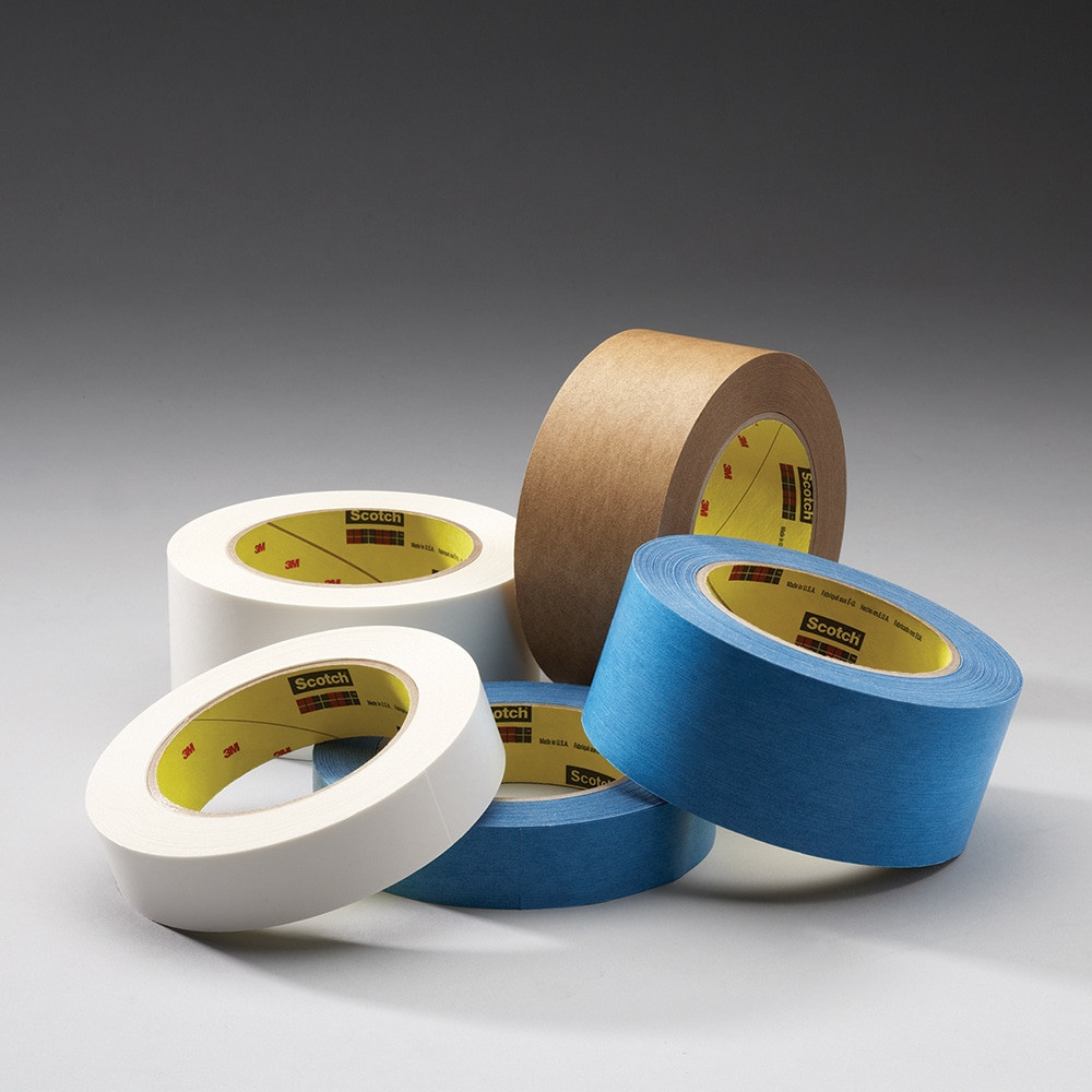 3M 7010335748 Double-Sided Tape: 72 mm Wide, 55 m Long, 5 mil Thick, Non-Adhesive