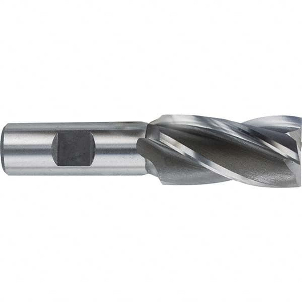 Melin Tool 11486 Square End Mill:  0.875" Shank Dia, 4.125" OAL, 4 Flutes, Cobalt M-42