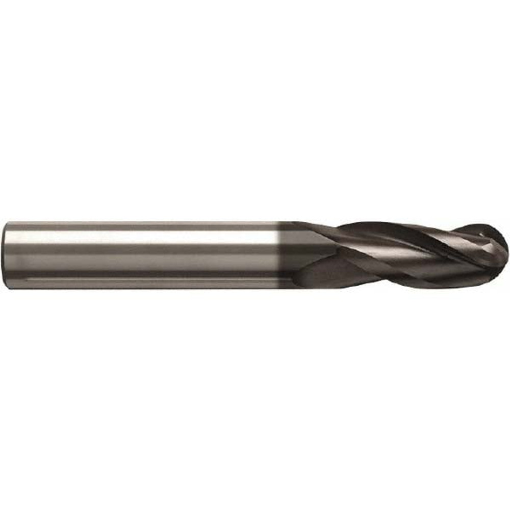 Seco 02928297 Ball End Mill: 0.315" Dia, 0.6299" LOC, 3 Flute, Solid Carbide