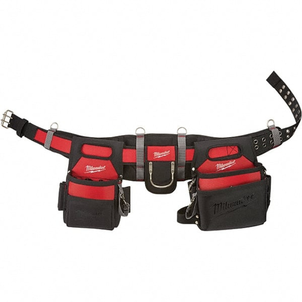 Milwaukee Tool 48-22-8110 Tool Aprons & Tool Belts; Tool Type: Electrician's Work Belt; Tool Belt ; Minimum Waist Size: 30 ; Maximum Waist Size: 53 ; Material: Nylon ; Number of Pockets: 29 ; Color: Black