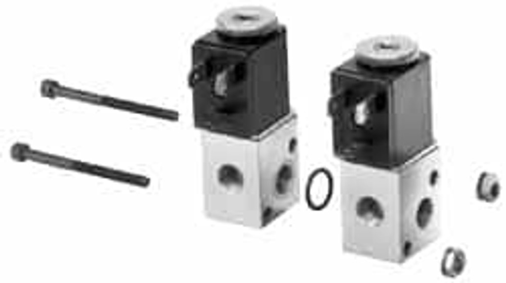 ARO/Ingersoll-Rand CAT03B-120-A Stacking Solenoid Valve: Solenoid, 3-Way, 2 Position, Spring Return