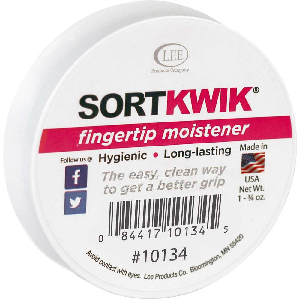 LEE PRODUCTS COMPANY 10134 Lee Sortkwik Hygienic Fingertip Moistener, 25% Recycled, 1.75 Oz, Pink