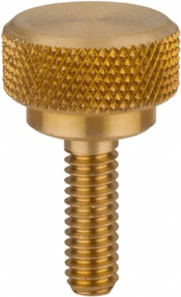 Morton Machine Works 5190 Brass Thumb Screw: 1/4-20, Knurled Head