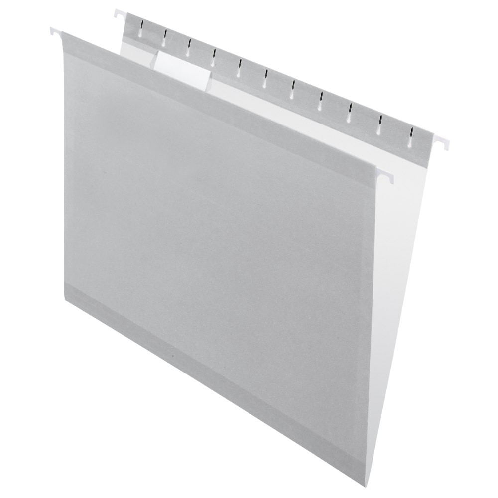 TOPS BRANDS Pendaflex 415215GRA  Premium Reinforced Color Hanging Folders, Letter Size, Gray, Pack Of 25