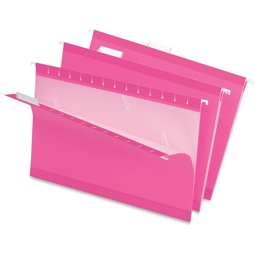 TOPS BRANDS Pendaflex 415315PIN  Premium Reinforced Color Hanging Folders, Legal Size, Pink, Pack Of 25