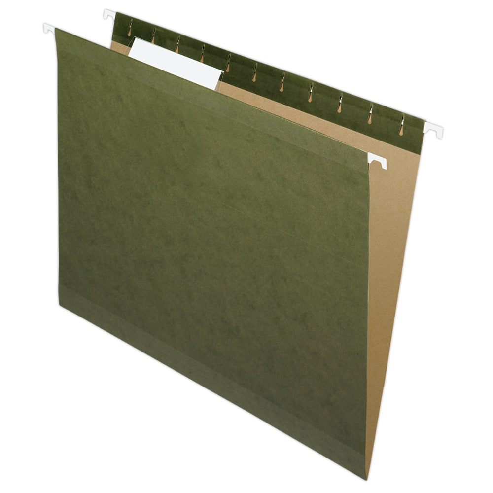 TOPS BRANDS 415213 Pendaflex Premium Reinforced Hanging Folders, 1/3 Cut, Letter Size, Standard Green, Pack Of 25