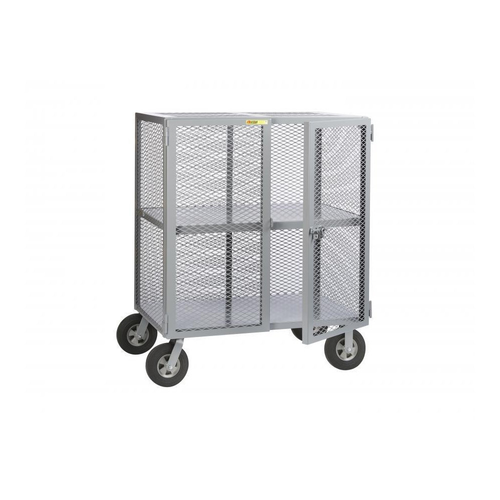 Little Giant. SC244810SR Metal Security Cart: 1,500 lb Capacity, 1 Shelf