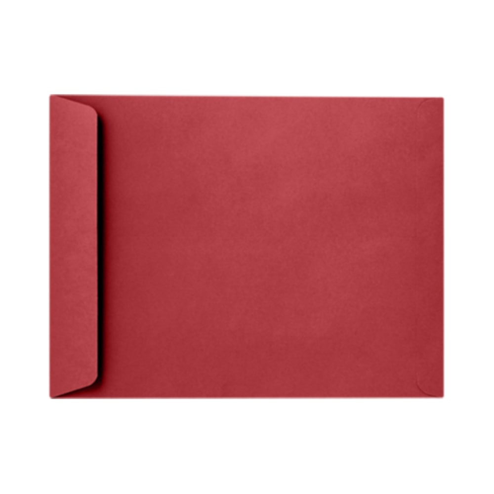 ACTION ENVELOPE LUX EX1644-18-50  Open-End Envelopes, 6in x 9in, Peel & Press Closure, Ruby Red, Pack Of 50