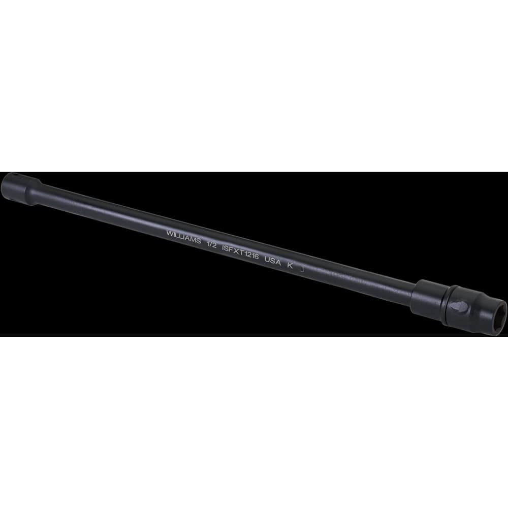 Williams JHWISSXTM624 Socket Extensions; Tool Type: Tension Socket Flextensions ; Extension Type: Non-Impact ; Drive Size: 1/2in (Inch); Finish: Black Industrial ; Overall Length (Decimal Inch): 6.5700 ; Material: Steel