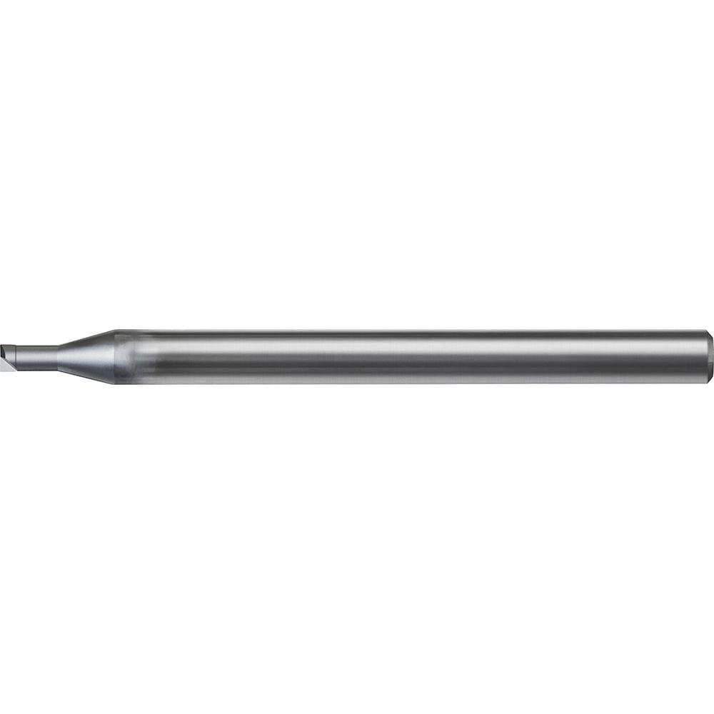 US Union Tool 2824856 Corner Radius End Mill: 0.80 mm Dia, 0.40 mm LOC, 0 deg Helix, UDC Coated, Corner Radius End, Centercutting Series UDCLRS