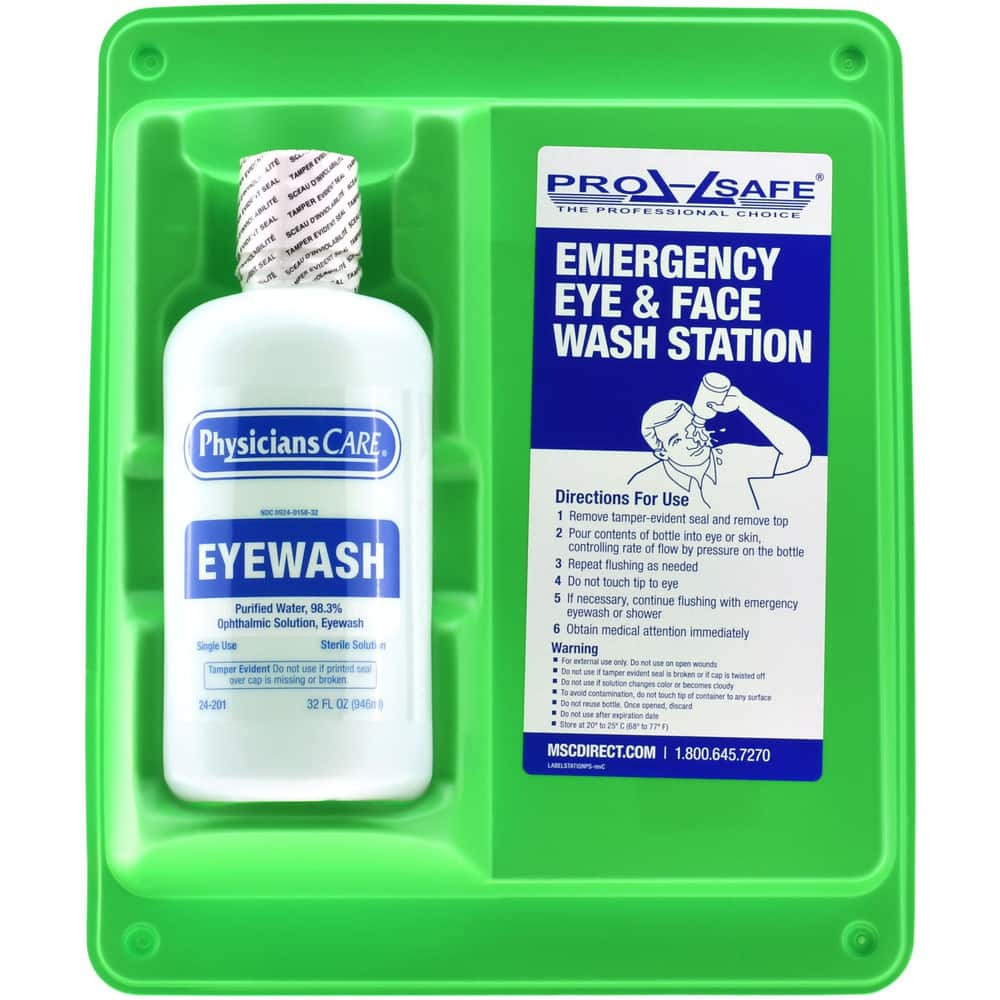 PRO-SAFE 24-202MSC 32 oz, Disposable Eyewash Single Station