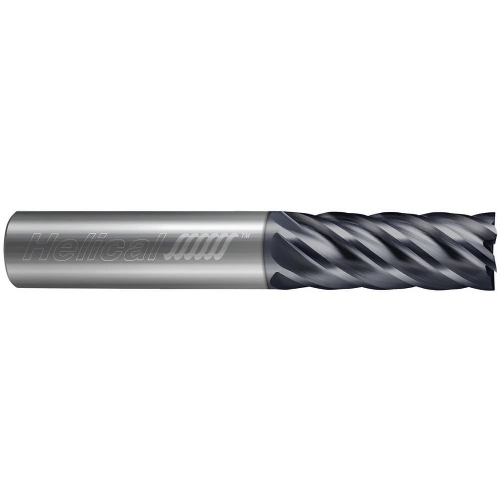 Helical Solutions 81581 Corner Radius End Mill: 1/8" Dia, 1/4" LOC, 0.01" Radius, 3 Flutes, Solid Carbide