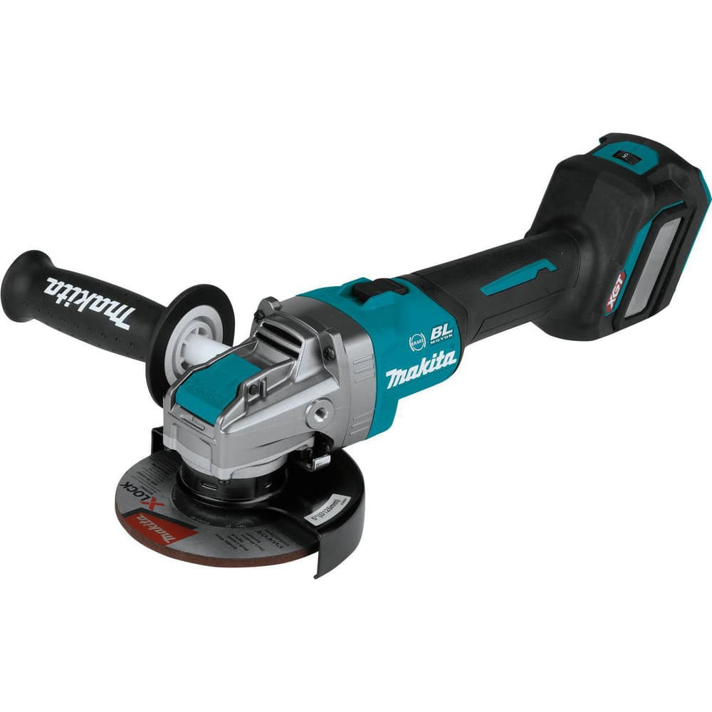 Makita GAG11Z Angle & Disc Grinders; Wheel Diameter (Inch): 5 ; Voltage: 40.00 ; Speed (RPM): 8500 ; Brushless Motor: Yes ; Batteries Included: No ; Includes: X-LOCK 5" x 1/4" x 7/8" Metal & Stainless Grinding Wheel, 36 Grit (E-00468)5" Tool-Less Whe