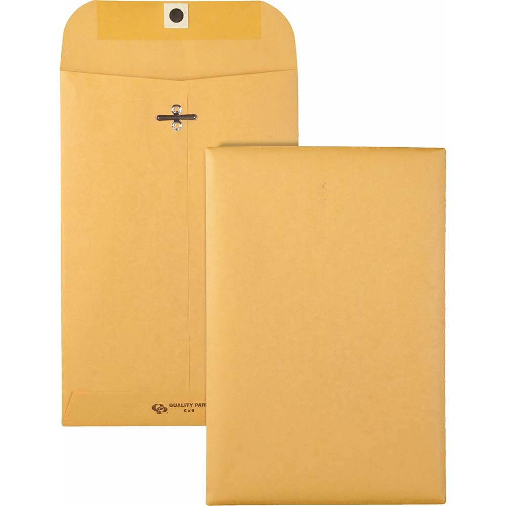 Quality Park QUA37755 Clasp Envelope Mailer: 9" OAW, 6" OAL