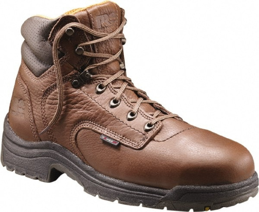 Timberland PRO TB126063214105M Work Boot: Size 10.5, 6" High, Leather, Alloy Toe