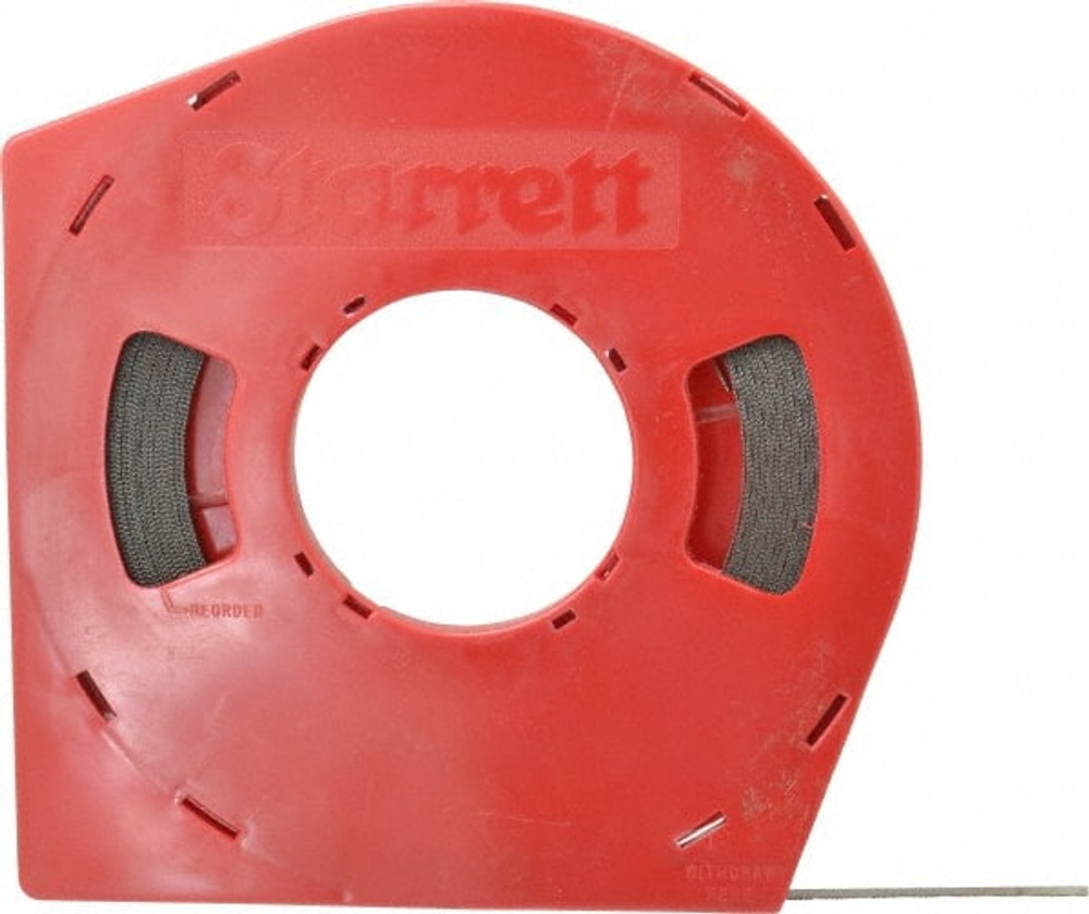 Starrett 10020 Band Saw Blade Coil Stock: 3/8" Blade Width, 100' Coil Length, 0.025" Blade Thickness, Carbon Steel