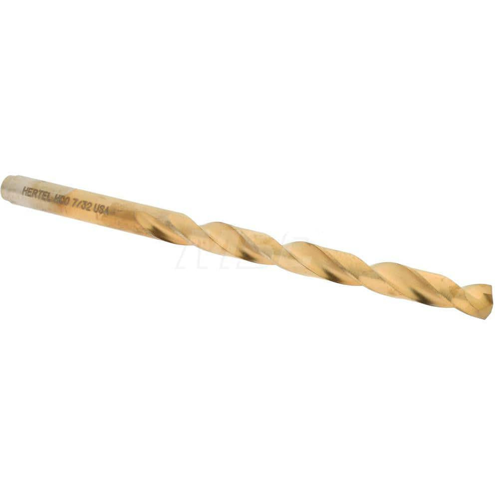 Hertel 04141057 Jobber Length Drill Bit: 7/32" Dia, 135 °, Cobalt