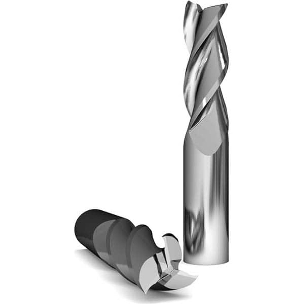 GWS 120689 Square End Mill: 3/4'' Dia, 1-5/8'' LOC, 3/4'' Shank Dia, 4'' OAL, 3 Flutes, Solid Carbide