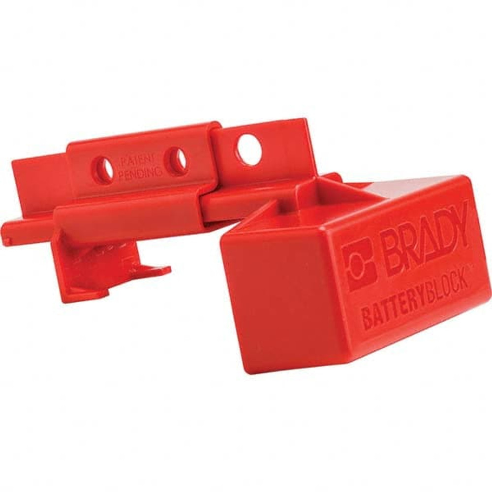 Brady 150841 Plug Lockout: 2 Padlocks, Plastic, Red