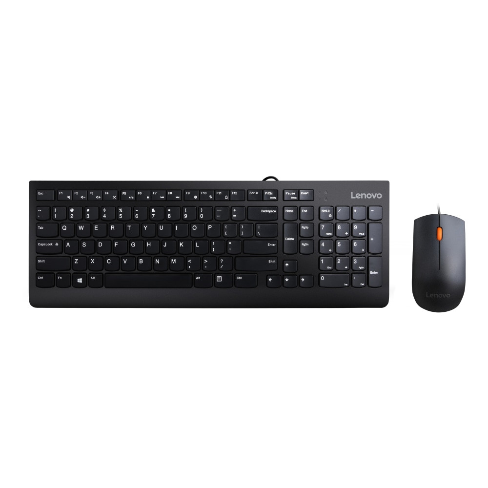 LENOVO, INC. Lenovo GX30M39606  300 USB Keyboard And Optical Mouse, Black, GX30M39606