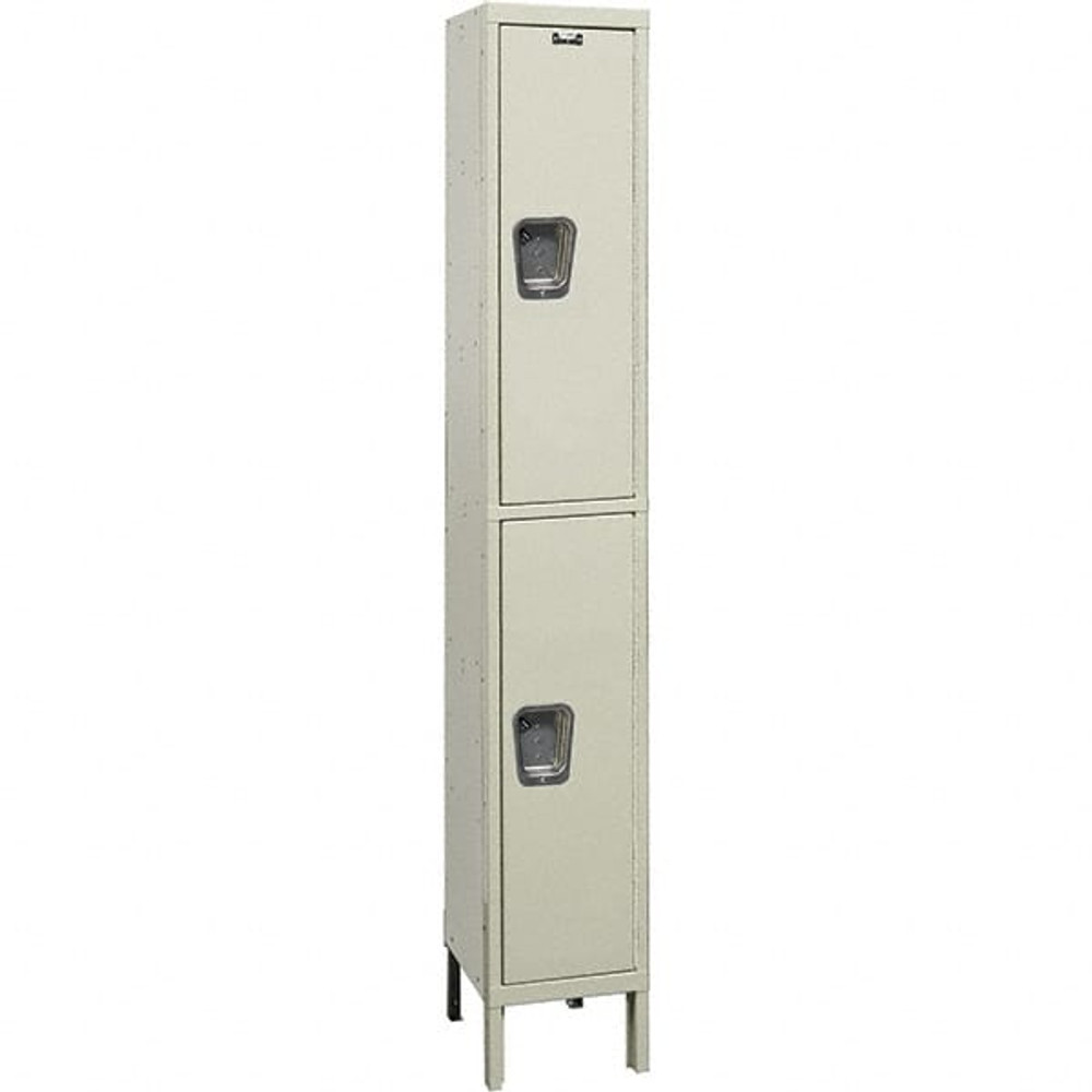 Hallowell UY1258-2A-PT 1-Wide Locker: 12" Wide, 78" High, Padlock