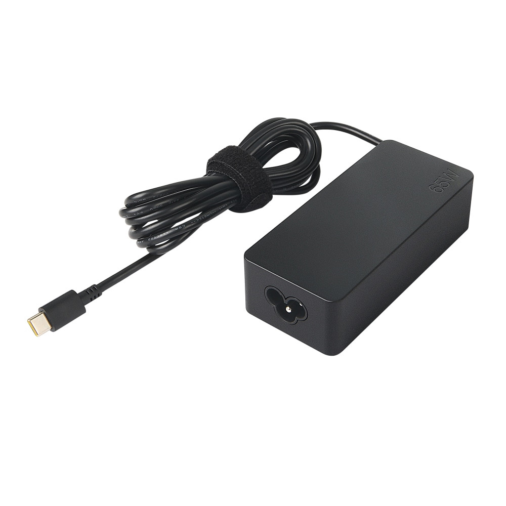 Wherever you go, you want to be sure your go-to devices are at the ready. Power up with the Lenovo USB-Type C 65W AC adapter. Its powerful, compact design makes it ideal for most travelers.  Compatible with most USB Type-C devices.  Strong 65W current provides ample charging power.  5.9' cord allows greater range of access.  Sleek, lightweight design makes traveling easier.  Built-in smart clip protects against overheating, overcurrents, overvoltage and short circuiting.  Backed by the manufacturer's 1-year limited warranty.