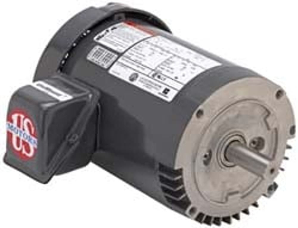 US Motors U25E1DCR Three Phase Energy Efficient AC Motor: TEFC Enclosure